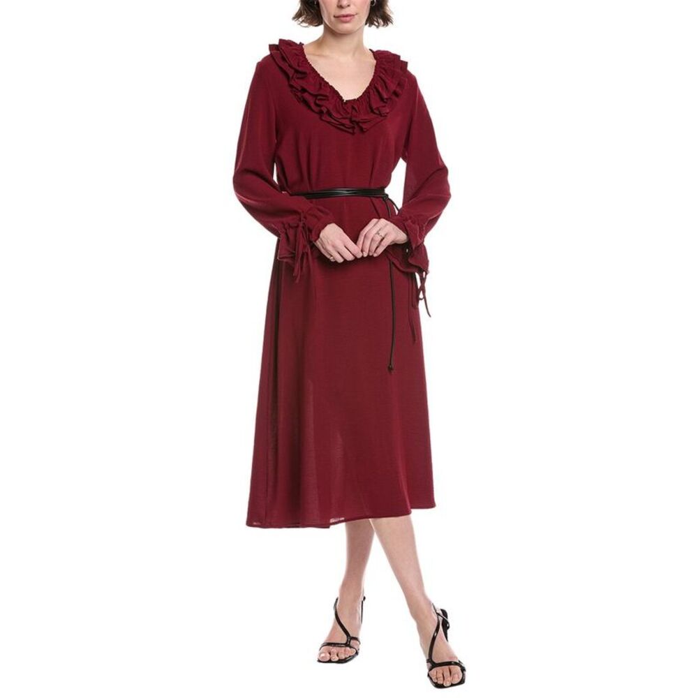 Hl Affair Womens Midi Dress, Red